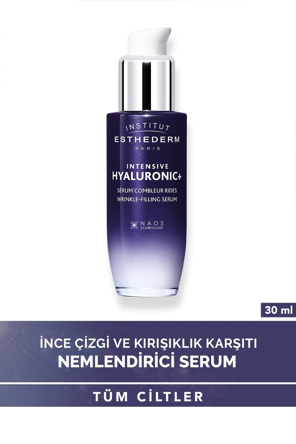 Intensive Hyaluronic Serum İnce Çizgi ve Kırışıklık Karşıtı Nemlendirici Yüz Bakım Serumu 30ML