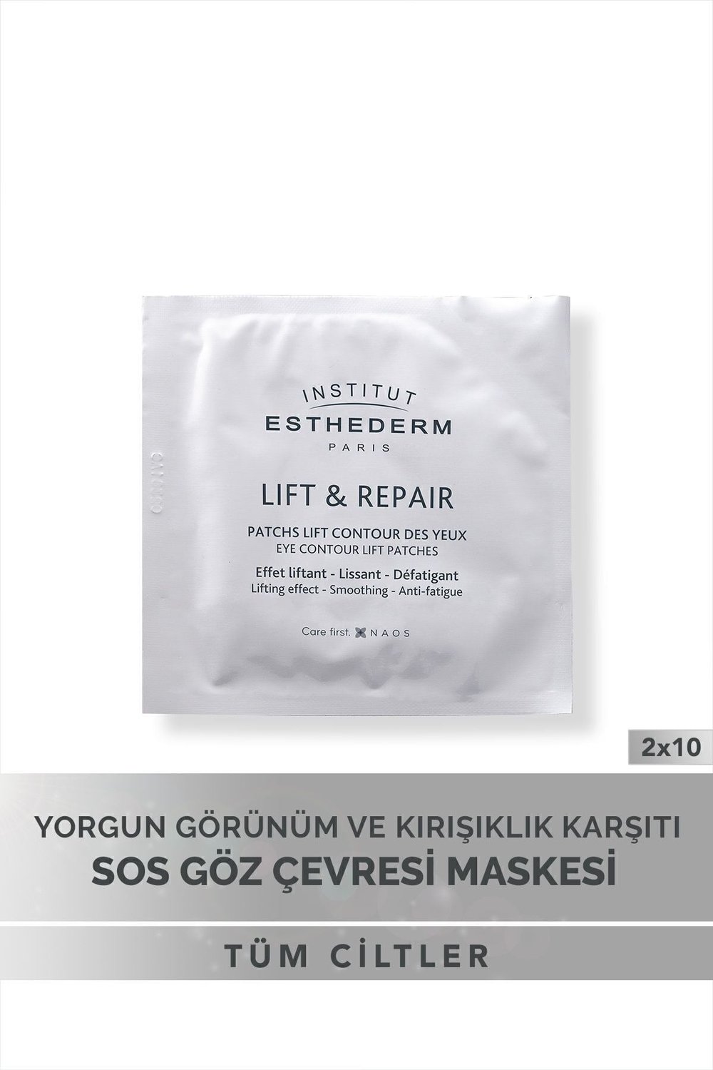Lift Patches Yorgun Görünüm ve Kırışıklık Karşıtı S.O.S Yapılandırıcı Göz Çevresi Maskesi 2x10