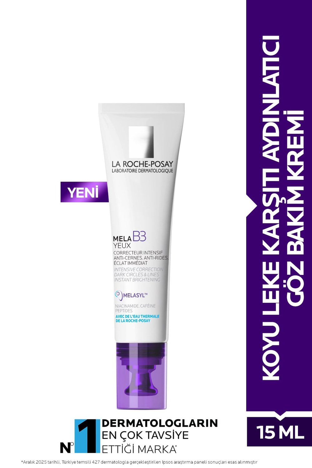 Mela B3 Yeux Koyu Leke Karşıtı Aydınlatıcı Göz Bakım Kremi 15ML