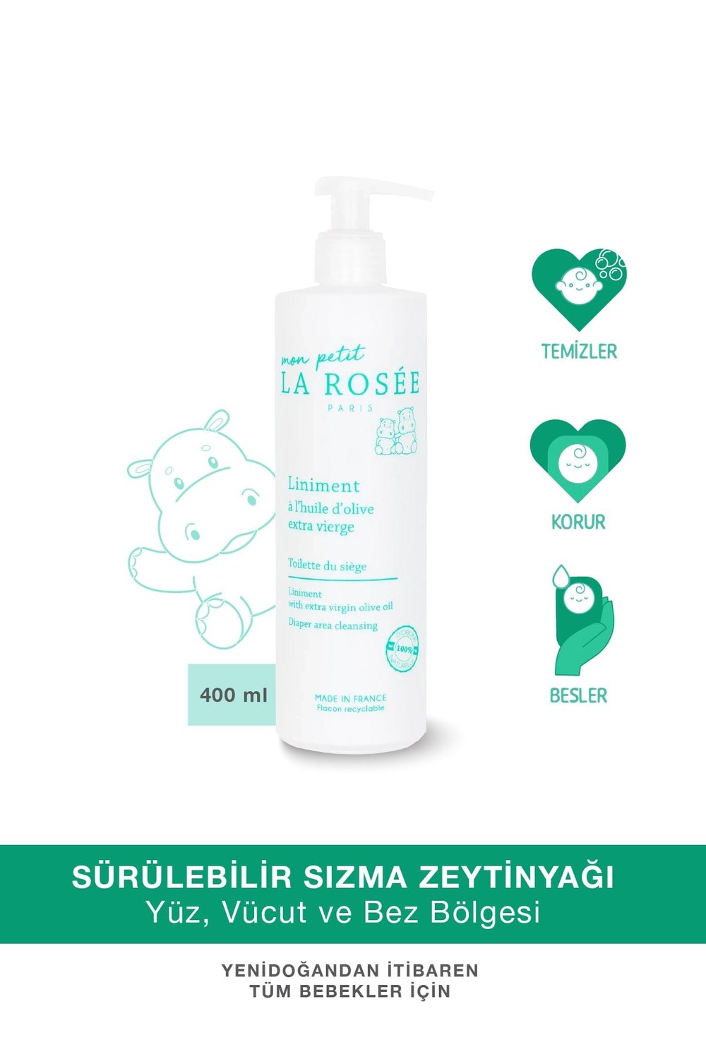 Mon Petit BEBEK TEMİZLEME YAĞI 400 ml
