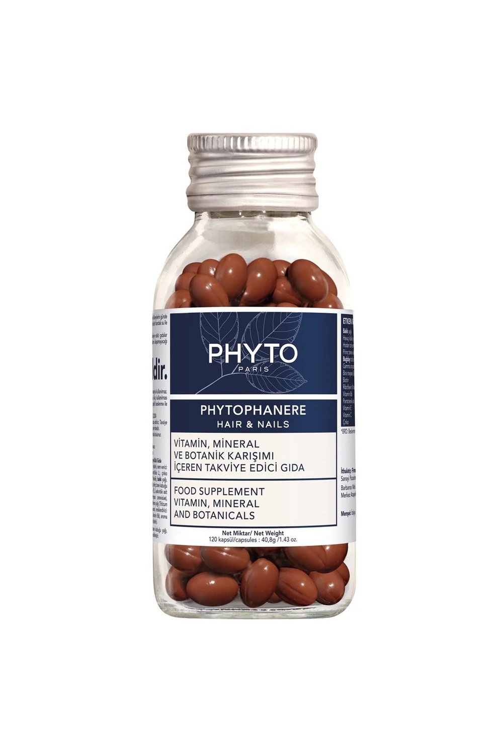 Phytophanere Vitamin Mineral ve Botanik Karışımı İçeren Takviye Edici Gıda 120 Kapsül