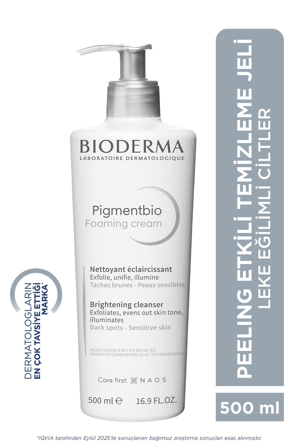 Pigmentbio Foaming Cream Leke Karşıtı ve Peeling Etkili Aydınlatıcı Yıkama Jeli 500 ML