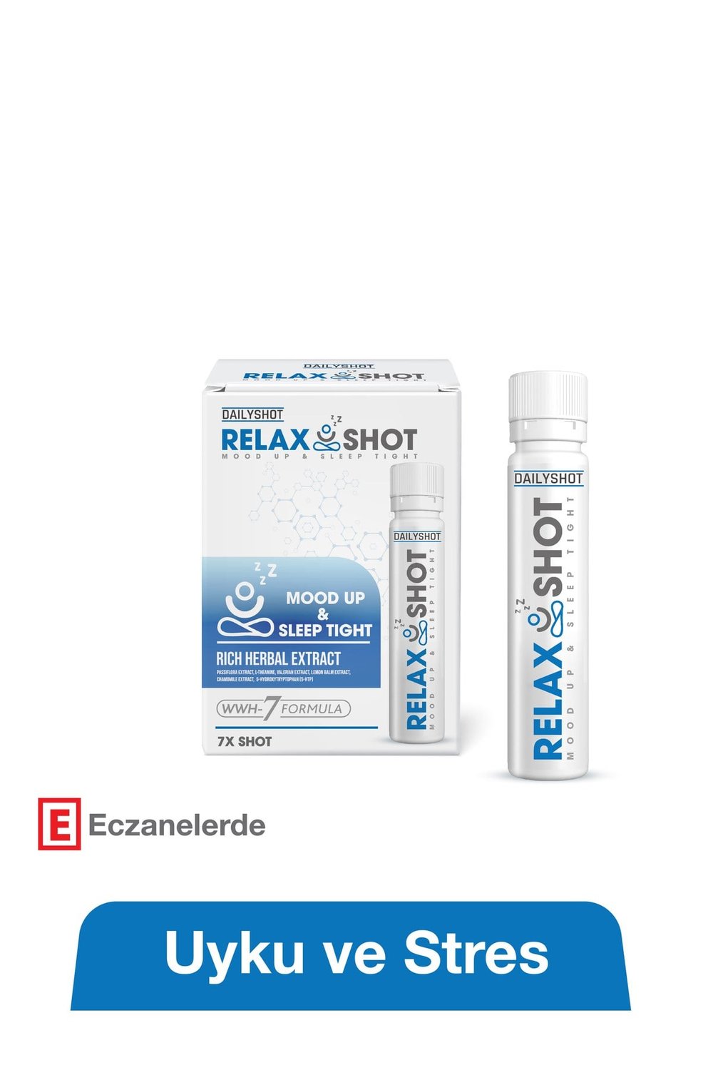 RelaxShot Stressiz ve Derin Uyku, Relax Shot Bitkisel Uyku Düzenleyici