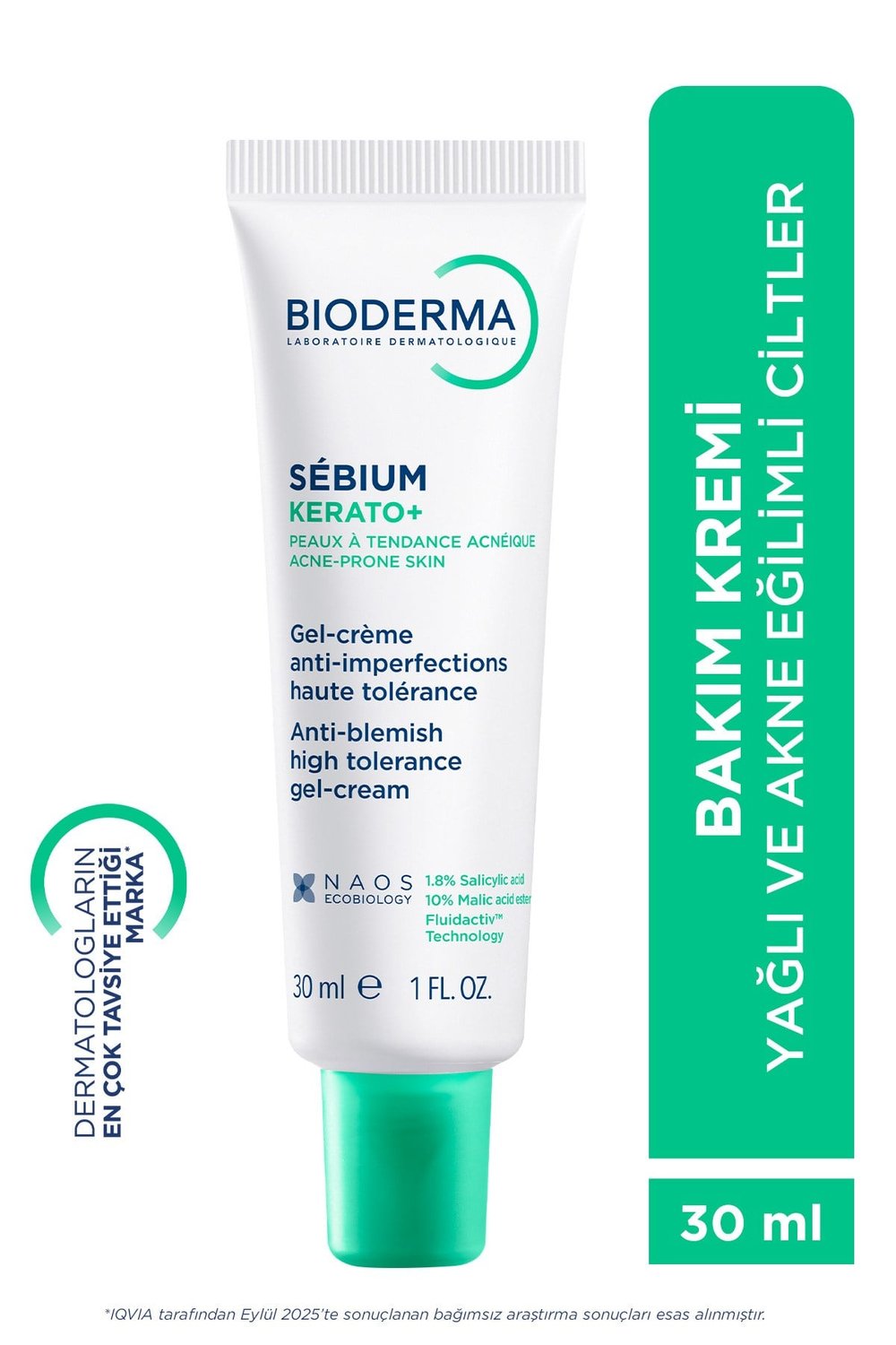 Sebium Kerato+ Salisilik Asit İçeren Sivilce Akne Lekesi Siyah Nokta Karşıtı Nemlendirici Krem 30ml