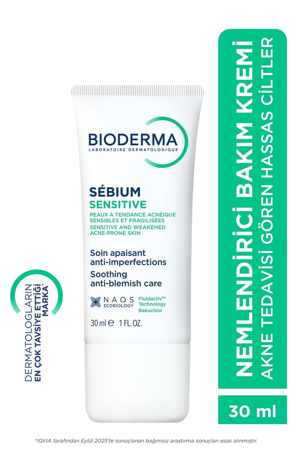 Sebium Sensitive Hassas ve Akne Eğilimli Ciltler, Kızarıklık Karşıtı Nemlendirici Bakım Kremi 30 ml