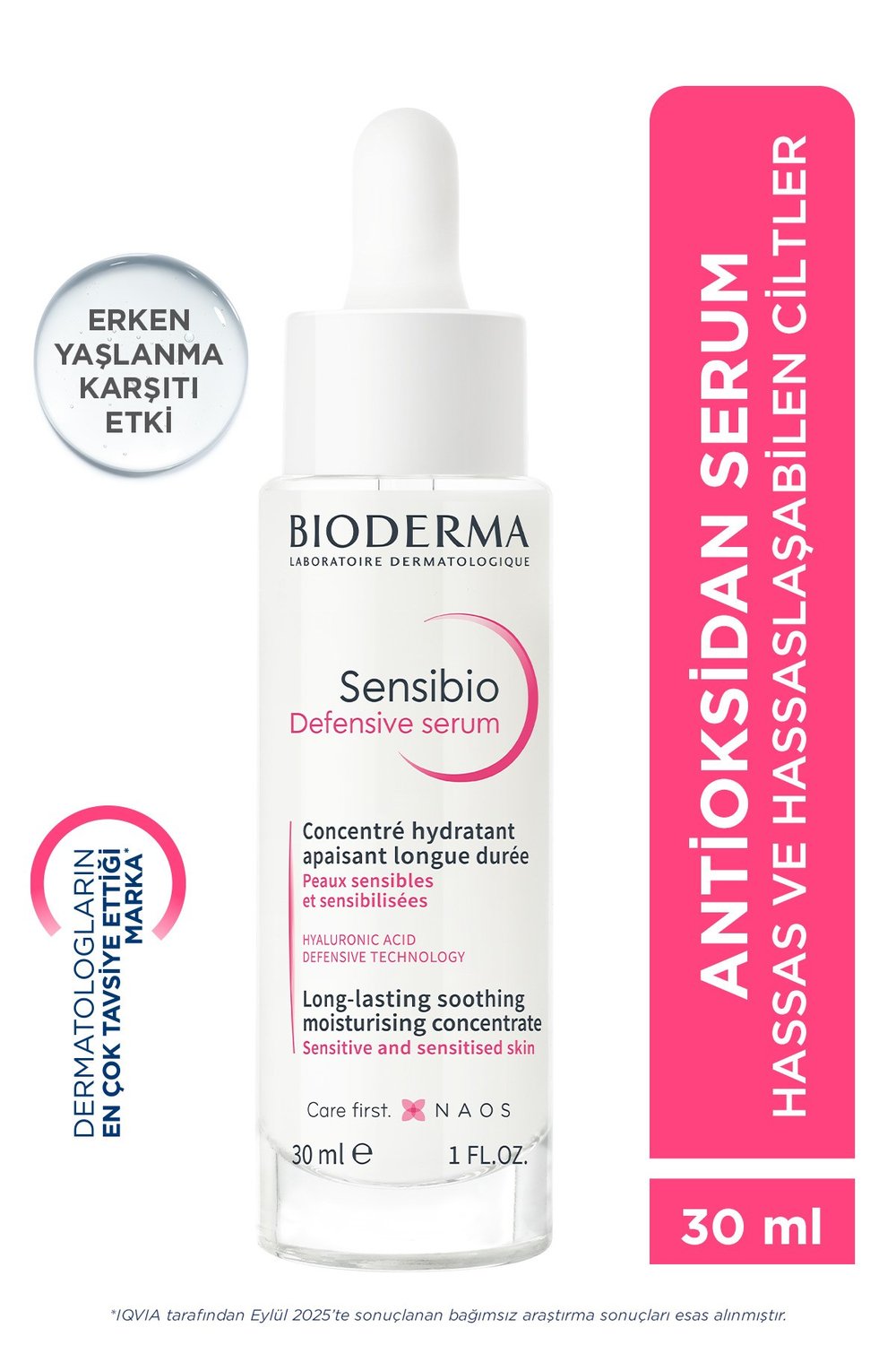 Sensibio Defensive Hassas Cilt Yaşlanma Karşıtı Hyaluronik Asit Nemlendirici Antioksidan Serum 30ml