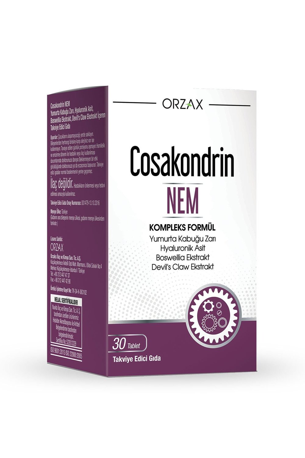 Takviye Vitamin Cosakondrin Nem 30 Tablet
