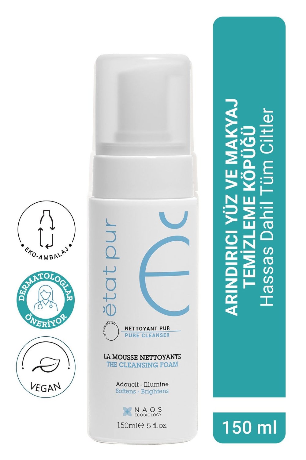 The Cleansing Foam Tüm Ciltler İçin Nazik Arındırıcı ve Yumuşatıcı Yüz Temizleme Köpüğü 150 ML