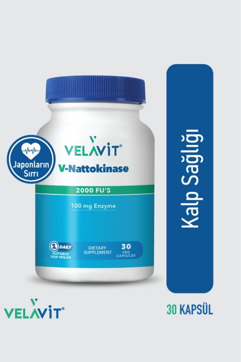 V-Nattokinase - Nattokinaz içeren Takviye Edici Gıda - 30 Kapsül