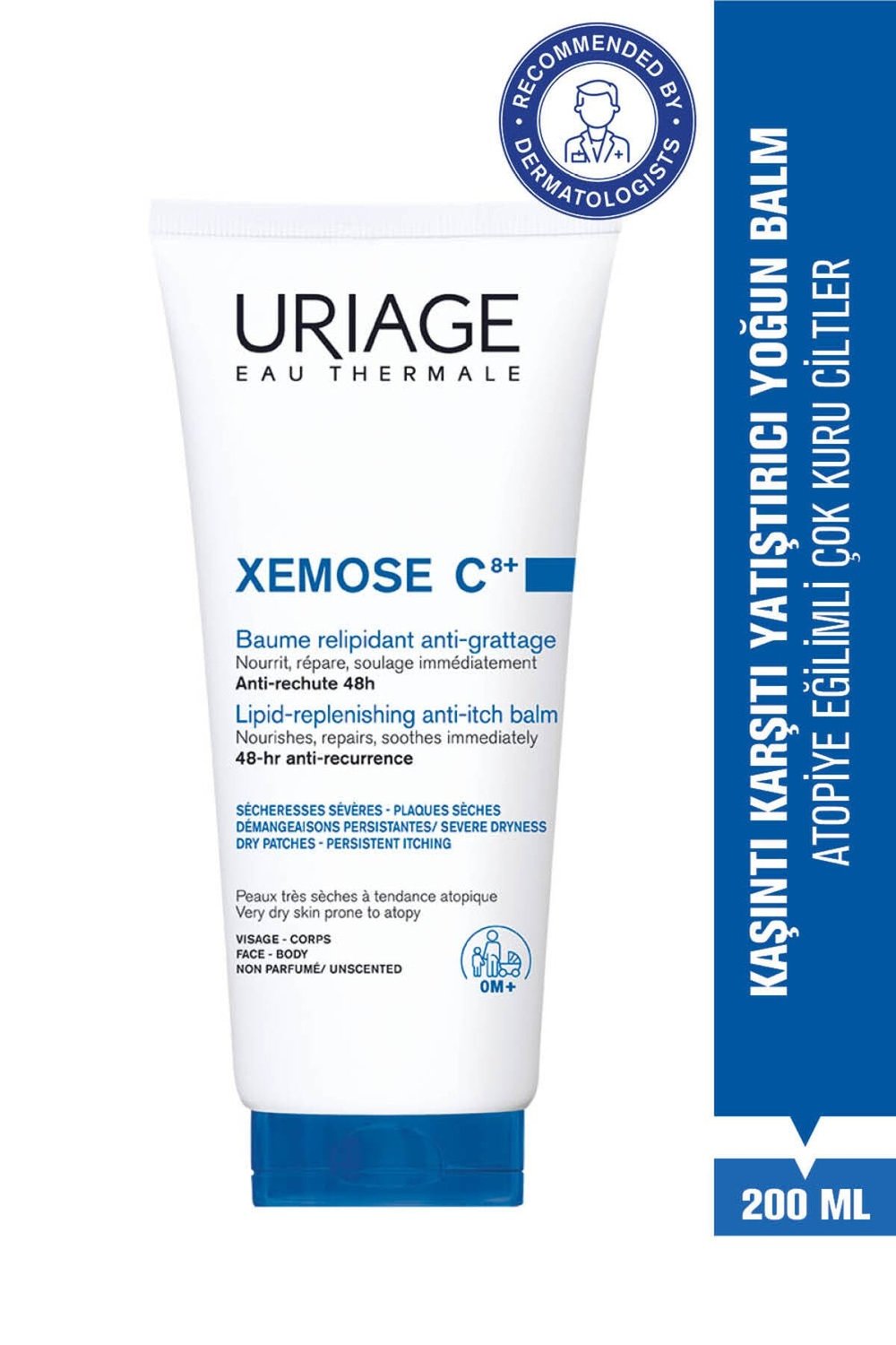 XEMOSE C8+ Atopiye Eğilimli ve Çok Kuru Ciltler İçin Karşıtı Yatıştırıcı Balm 200 ml