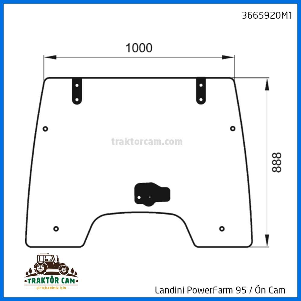 Landini PowerFarm 95 Ön Camı