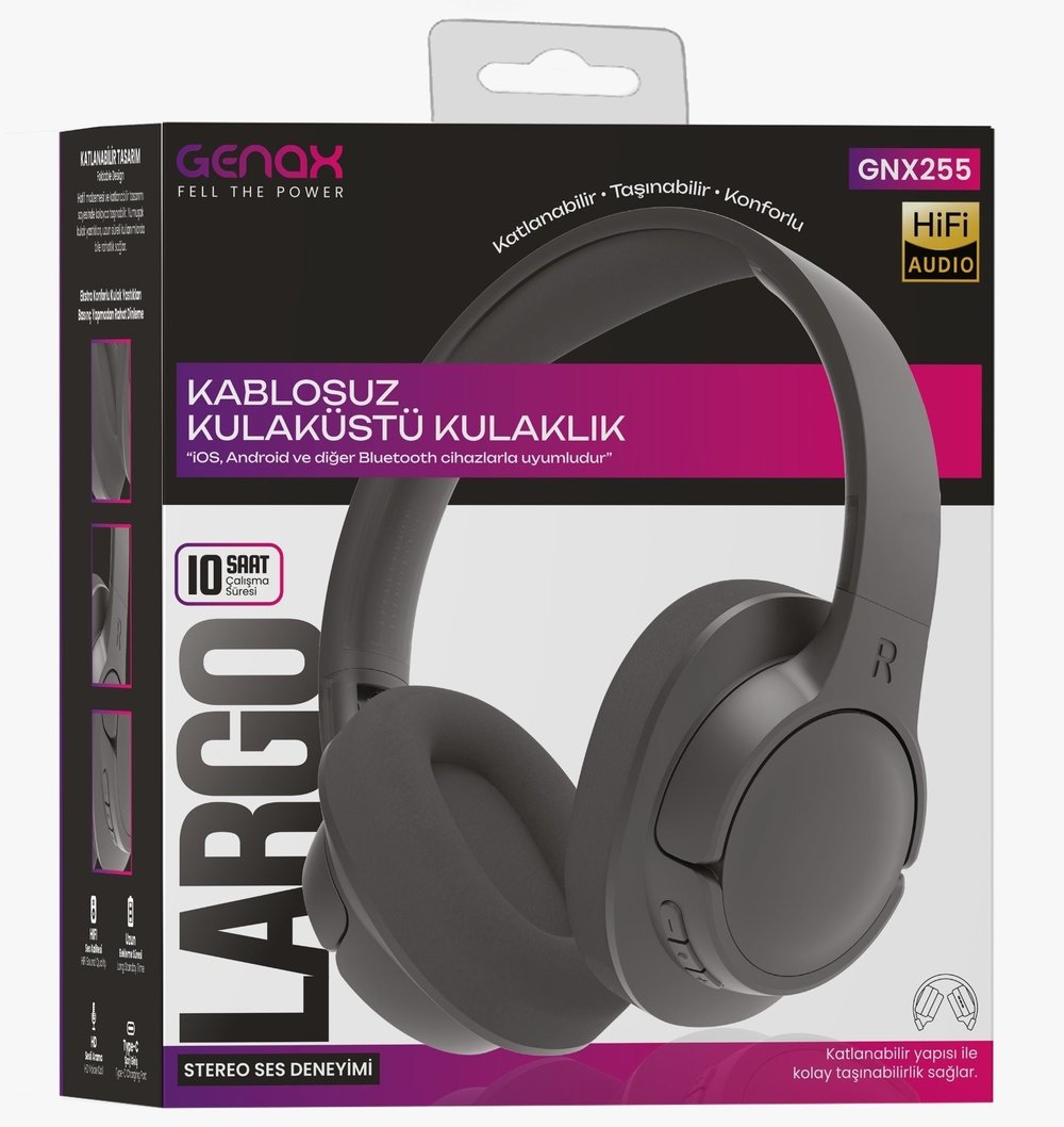  LARGO Kablosuz Kulaküstü Bluetooth Kulaklık