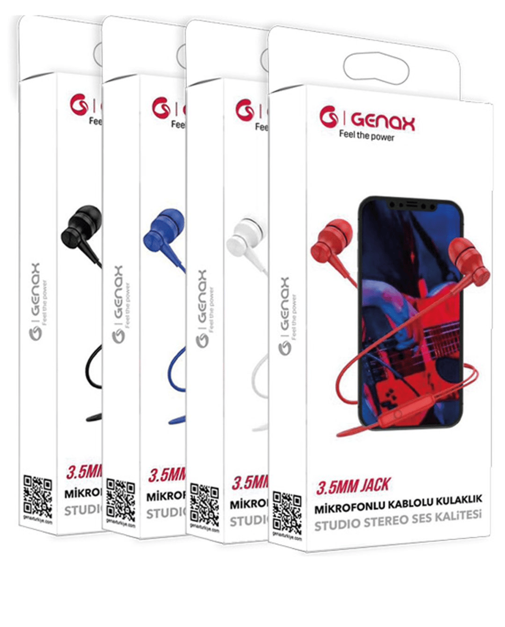 Toptan Aux 3.5mm Jack Microfonlu Kablolu Kulaklık