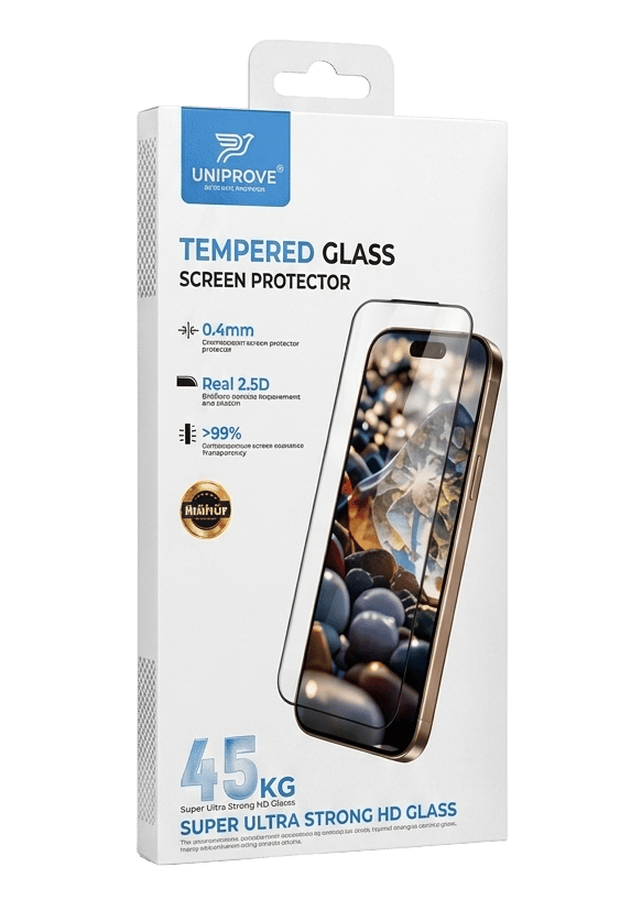 Uniprove 45KG Ultra Dayanıklı Parlak HD Tam Ekran Koruyucu