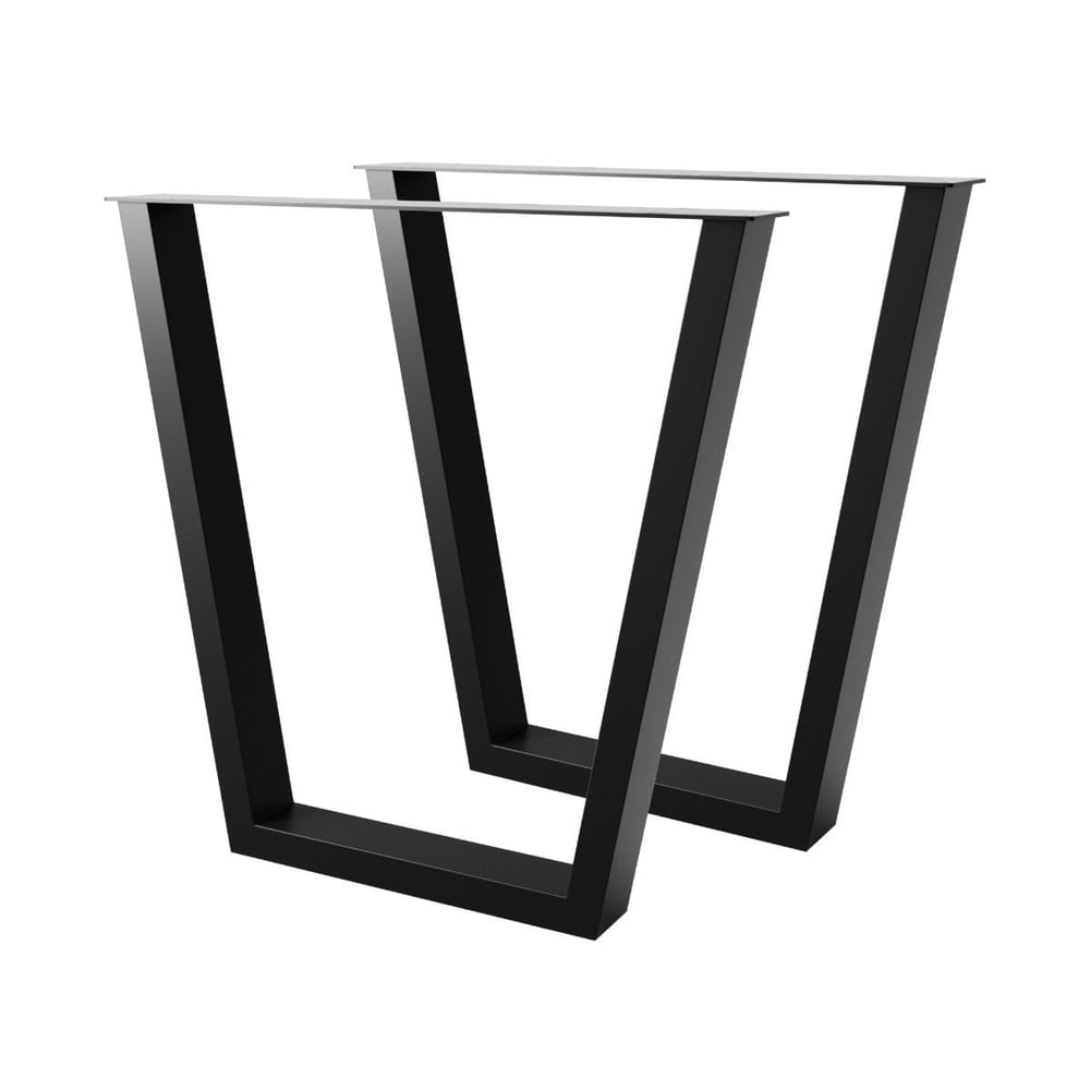 Demirlab Atria Modern Trapez Metal Masa Ayağı (72 cm) - Çift (2 Adet)