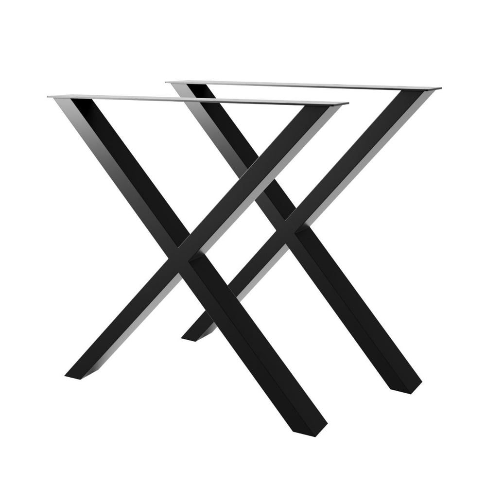 Demirlab Belaga Lite X Metal Masa Ayağı Takımı (2 Adet) | 72 cm | 80x40 mm Profil | Siyah