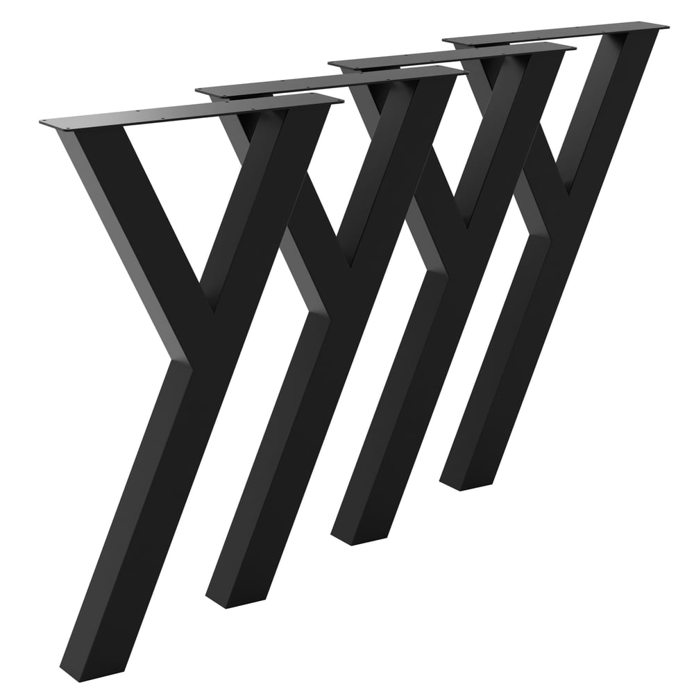 Demirlab Lucida Y Metal Orta Sehpa Ayağı 72 cm | 4'lü Takım |