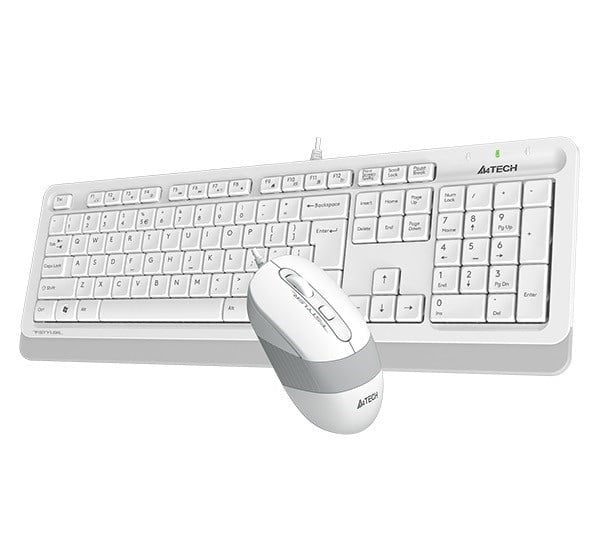 A4-Tech Kablolu Set Beyaz (F1010-B)
