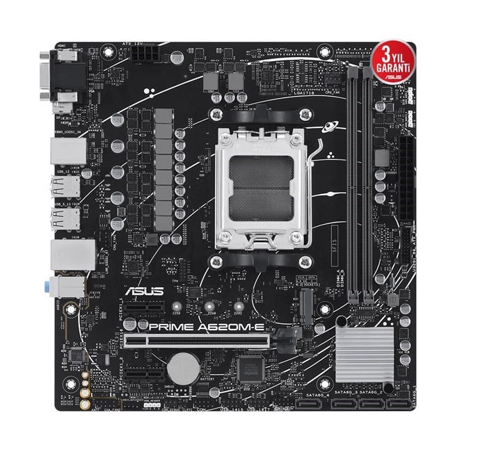 Asus Prime A620M-E/Csm AM5 Ryzen Vga Hdmi Dp