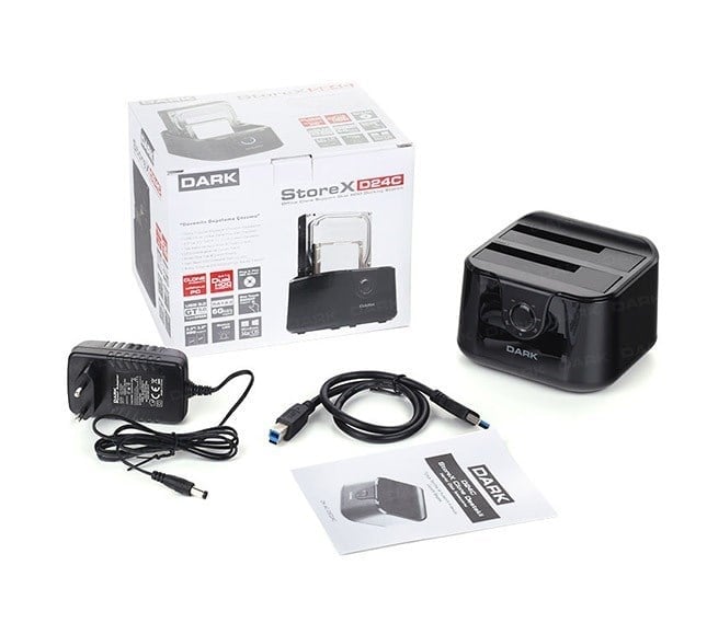 Dark DK-AC-DSD24C USB3.0 2li Disk İstasyonu