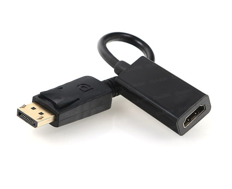 Dark DisplayPort to HDMI Dişi Kablo 4K