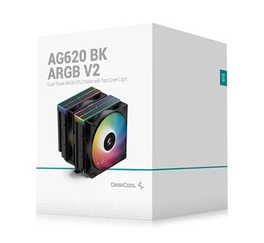 DeepCool 120mm İşlemci Soğutucu (AG620-BK-ARGB-V2)