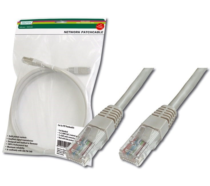 Digitus Patch Kablo Cat5E Gri (3m)
