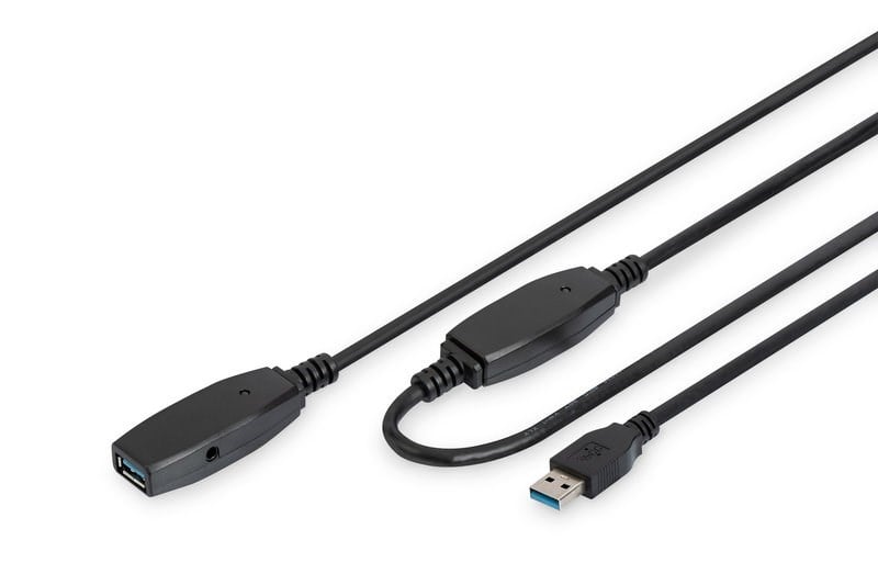 Digitus USB Uzatma Kablosu Siyah (20m)