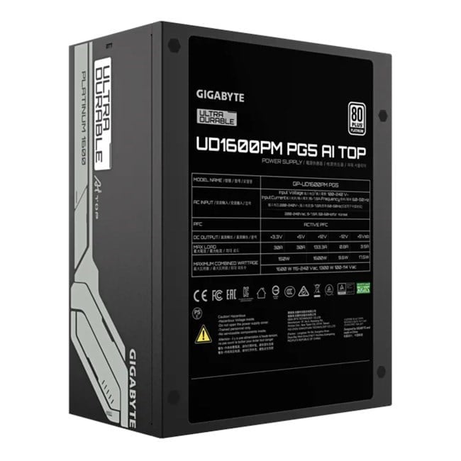 Gigabyte UD1600PM 1600W 80+ Platinium Full Modüler