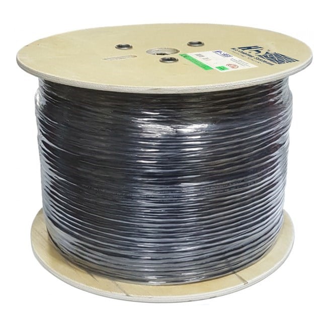 HCS  Cat6 Siyah U/UTP Outdoor Makara Kablo (500m)