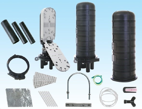 HCS Fiber Optik Yer Altı Ek Kutusu 6 Kasetli