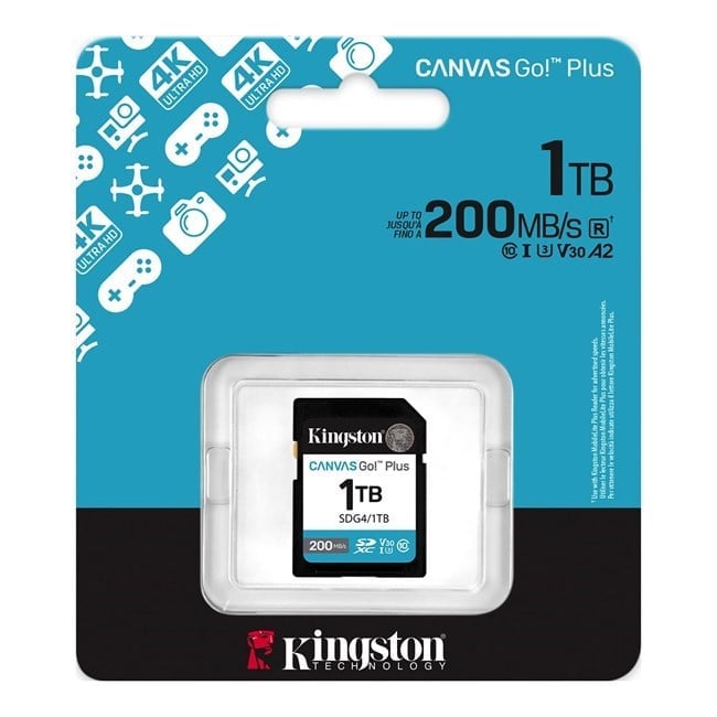 Kingston 1TB SDXC Gen4 200MB/s SDG4/1TB