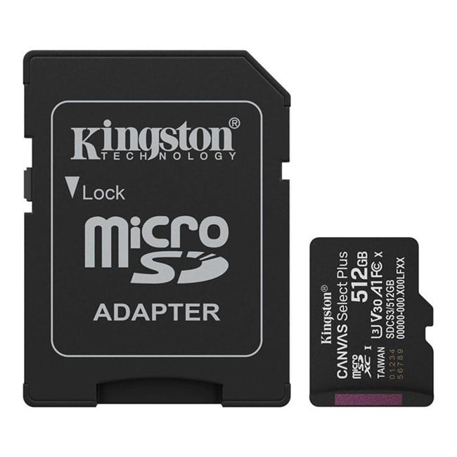 Kingston 512GB Micro SD Gen3 150MB/s SDCS3/512GB