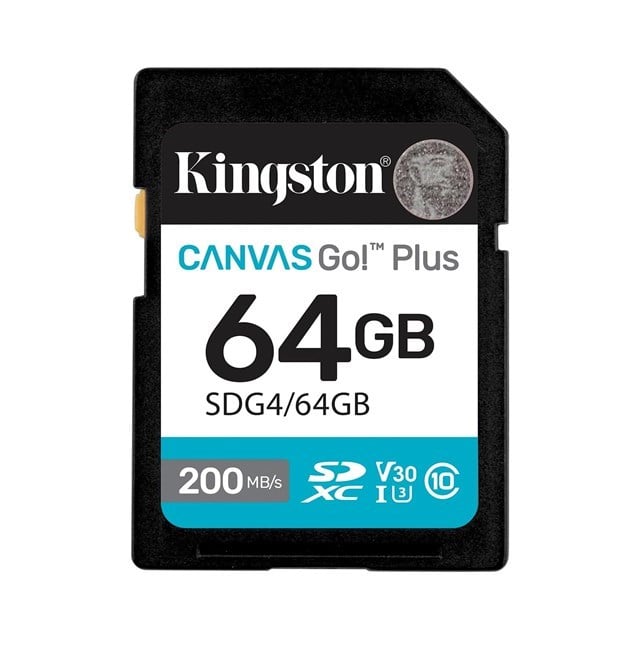 Kingston 64GB SDXC Canvas Go+ 200MB/s SDG4/64GB