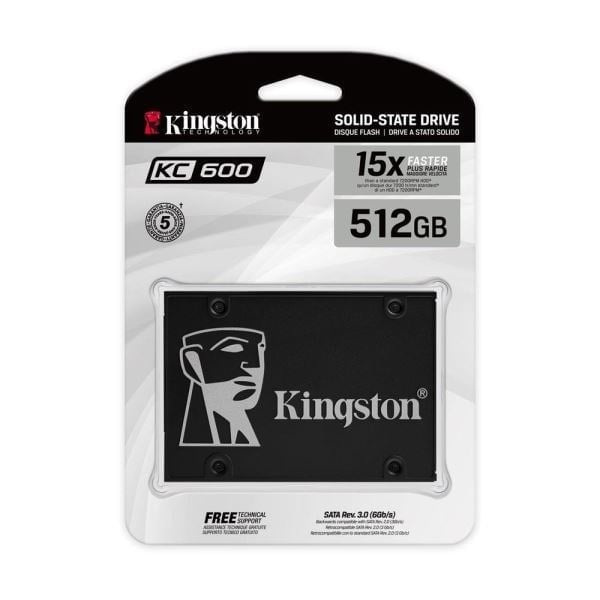 Kingston KC600 512GB 2.5 SATA SSD (550/520MB)