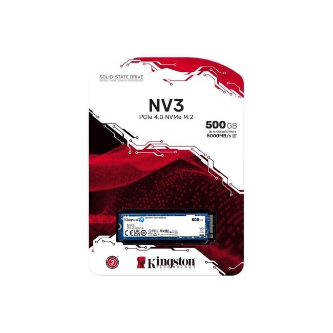 Kingston SNV3S 500GB M.2 NVMe SSD (5000-3000MBs)