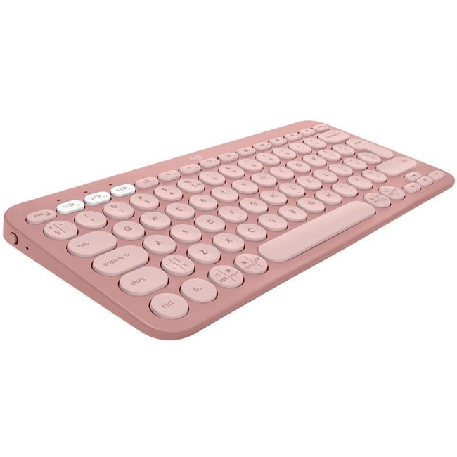 Logitech K380s Çakıl Tuşlu Bluetooth Klavye Pembe