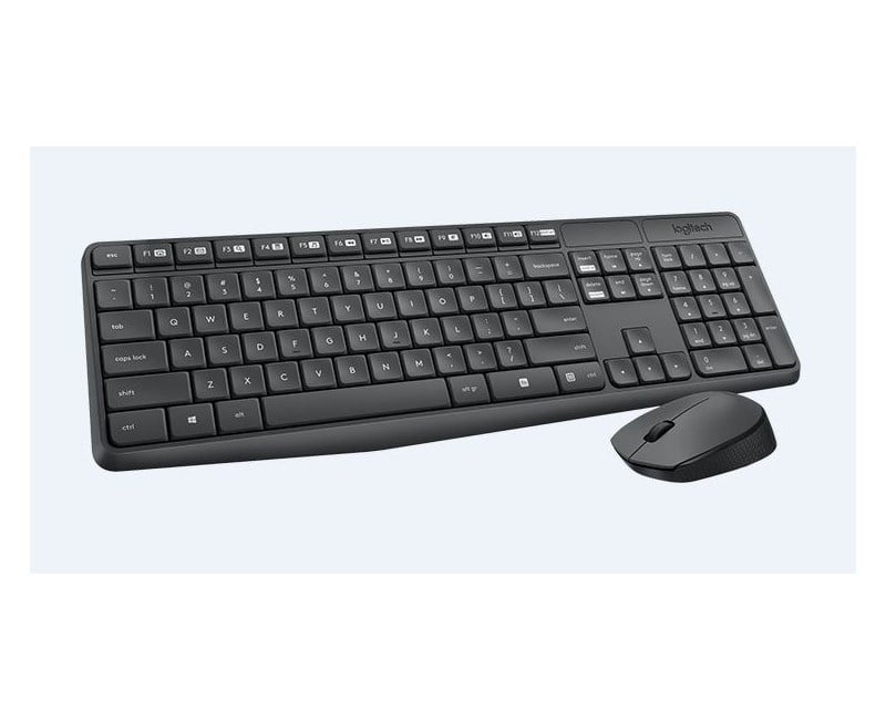 Logitech MK235 Kablosuz Set Siyah (920-007925)