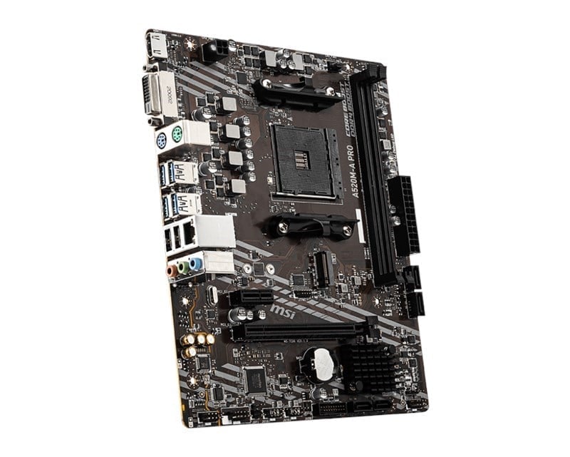 MSI A520M-A Pro AM4 Ryzen DDR4 Dvi Hdmi