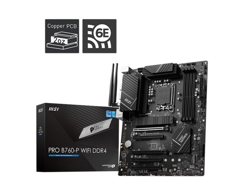 MSI Pro B760-P Wifi D4 1700P Hdmi Dp
