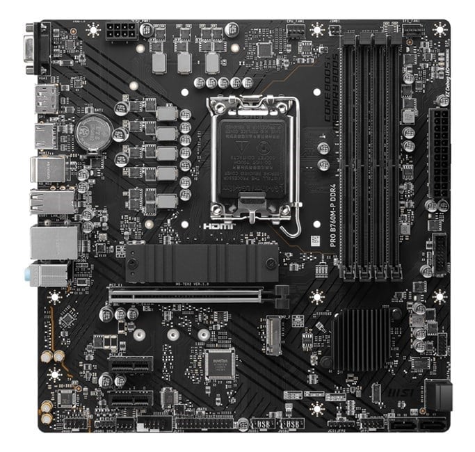 MSI Pro B760M-P D5 1700P Vga Hdmi Dp