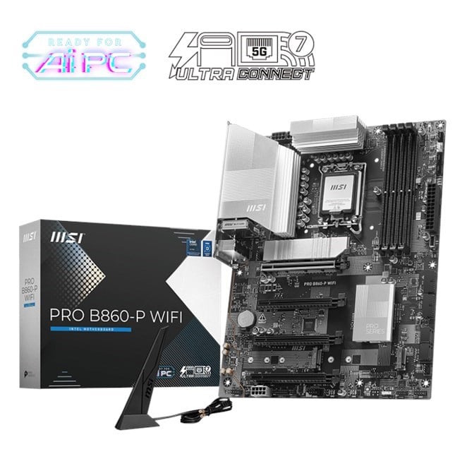 MSI Pro B860-P Wifi D5 1851P Hdmi Dp Type-C