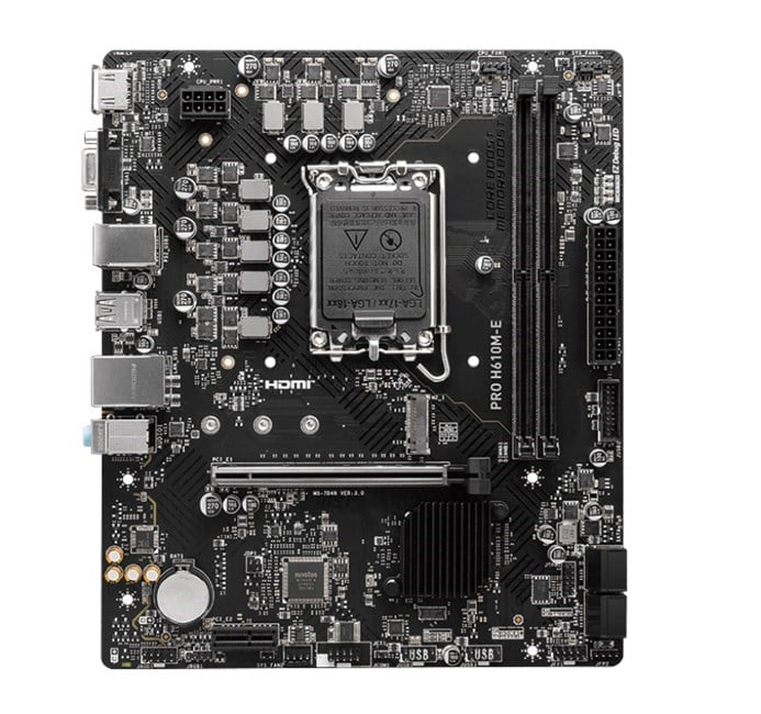 MSI Pro H610M-E DDR5 1700P Vga Hdmi