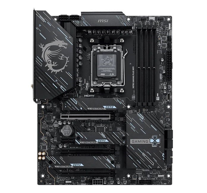 MSI X870E Gaming Plus Wifi AM5 Ryzen D5 Type-C