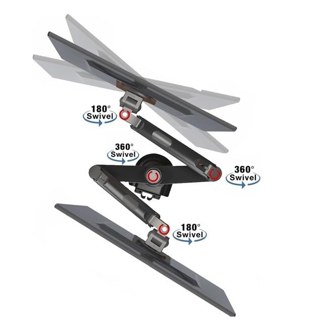 North Bayou (H180-FP)17-27 Destekli Laptop Stand