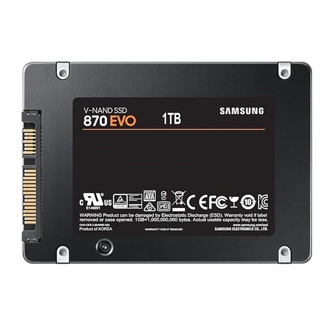 Samsung 870 Evo 1TB 2.5 SATA SSD (560-530MB/s)