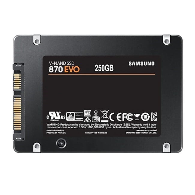 Samsung 870 Evo 250GB 2.5 SATA SSD (560-530MB/s)