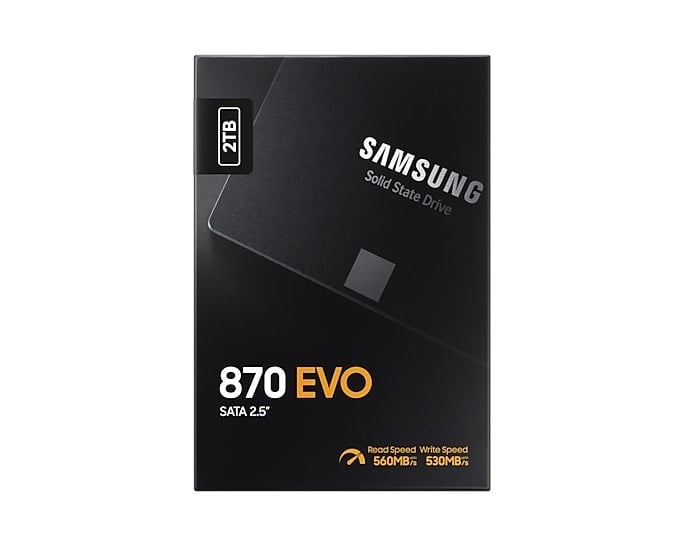 Samsung 870 Evo 2TB 2.5 SATA SSD (560-530MB/s)