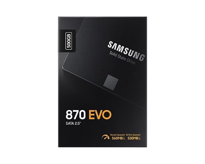 Samsung 870 Evo 500GB 2.5 SATA SSD (560-530MB/s)