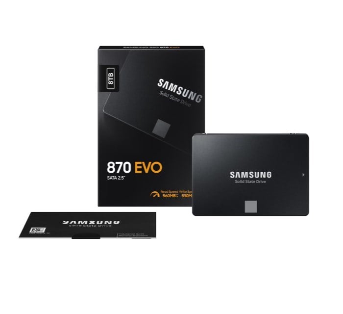 Samsung 870 Evo 8TB 2.5 SATA SSD (560-530MB/s)